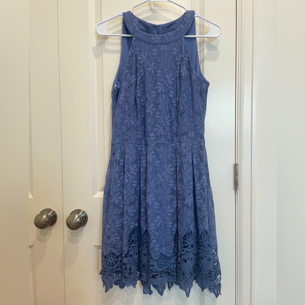 Altar’d state Blue Lace Dress